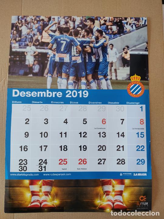 Sammelleidenschaft Sport: EQUIPO PLANTILLA DESEMBRE TIPO LAMINA POSTER 1 P&Aacute;G CALENDARIO 2019 ESPANYOL LIGA FUTBOL 19-20