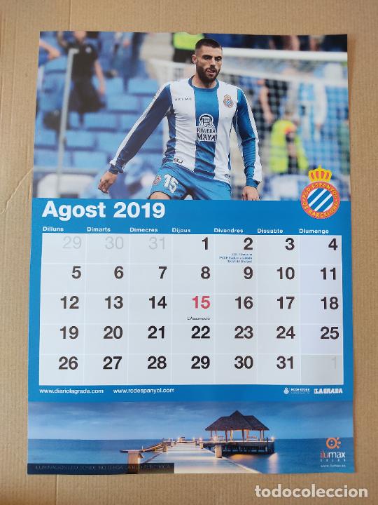 Collectionnisme sportif: DAVID L&Oacute;PEZ AGOST TIPO LAMINA POSTER 1 P&Aacute;G CALENDARIO 2019 ESPANYOL LIGA FUTBOL 19-20