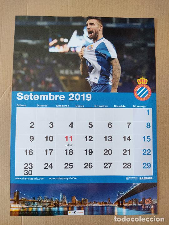 Collectionnisme sportif: SERGI DARDER SETEMBRE TIPO LAMINA POSTER 1 P&Aacute;G CALENDARIO 2019 ESPANYOL LIGA FUTBOL 19-20
