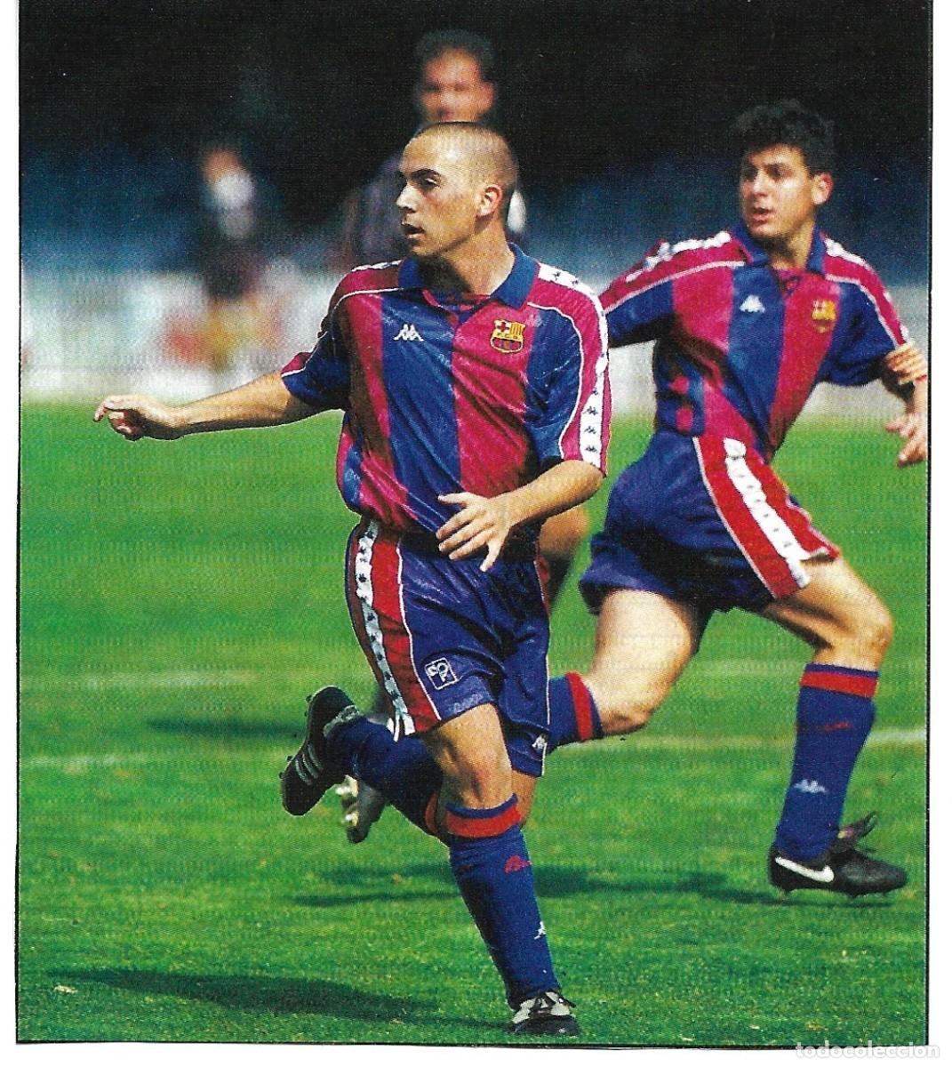 Coleccionismo deportivo: BAR&Ccedil;A: Recorte de IV&Aacute;N DE LA PE&Ntilde;A. 1995 - Foto 1