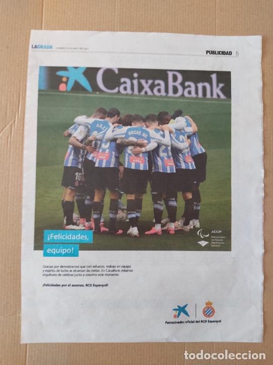 Collectionnisme sportif: ESPANYOL P&Oacute;STER 1 PAG DIARIO LA GRADA LIGA FUTBOL 2020-2021 CAIXABANK 20-21 EQUIPO PLANTILLA