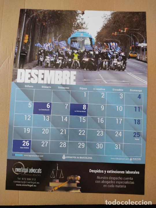 Collectionnisme sportif: AFICI&Oacute;N DESEMBRE AFICIONADOS TIPO LAMINA POSTER 1 P&Aacute;GINA CALENDARIO 2022 ESPANYOL LIGA FUTBOL 21-22