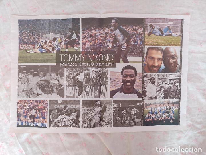 Collezionismo sportivo: ESPANYOL P&Oacute;STER 2 PAG DIARIO LA GRADA TOMMY N'KONO NOMINADO BALLON D'OR DREAM TEAM