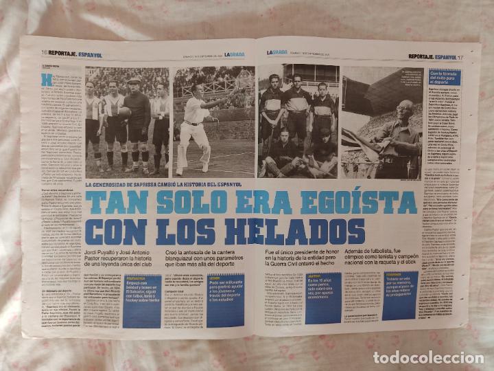 Collezionismo sportivo: ESPANYOL DIARIO LA GRADA REPORTAJE RICARDO SAPRISSA FUTBOL FEMENINO MARIANELA SZYMANOWSKI