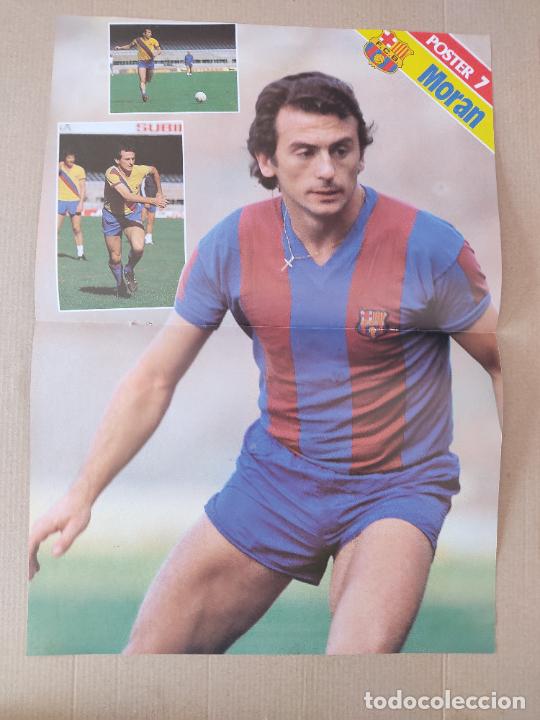 Sammelleidenschaft Sport: MORAN ANTIGUO P&Oacute;STER 2 P&Aacute;GINAS REVISTA BARCELONA BAR&Ccedil;A F&Uacute;TBOL A&Ntilde;OS 70-80 PACO MARTINEZ PEPITO RAMOS