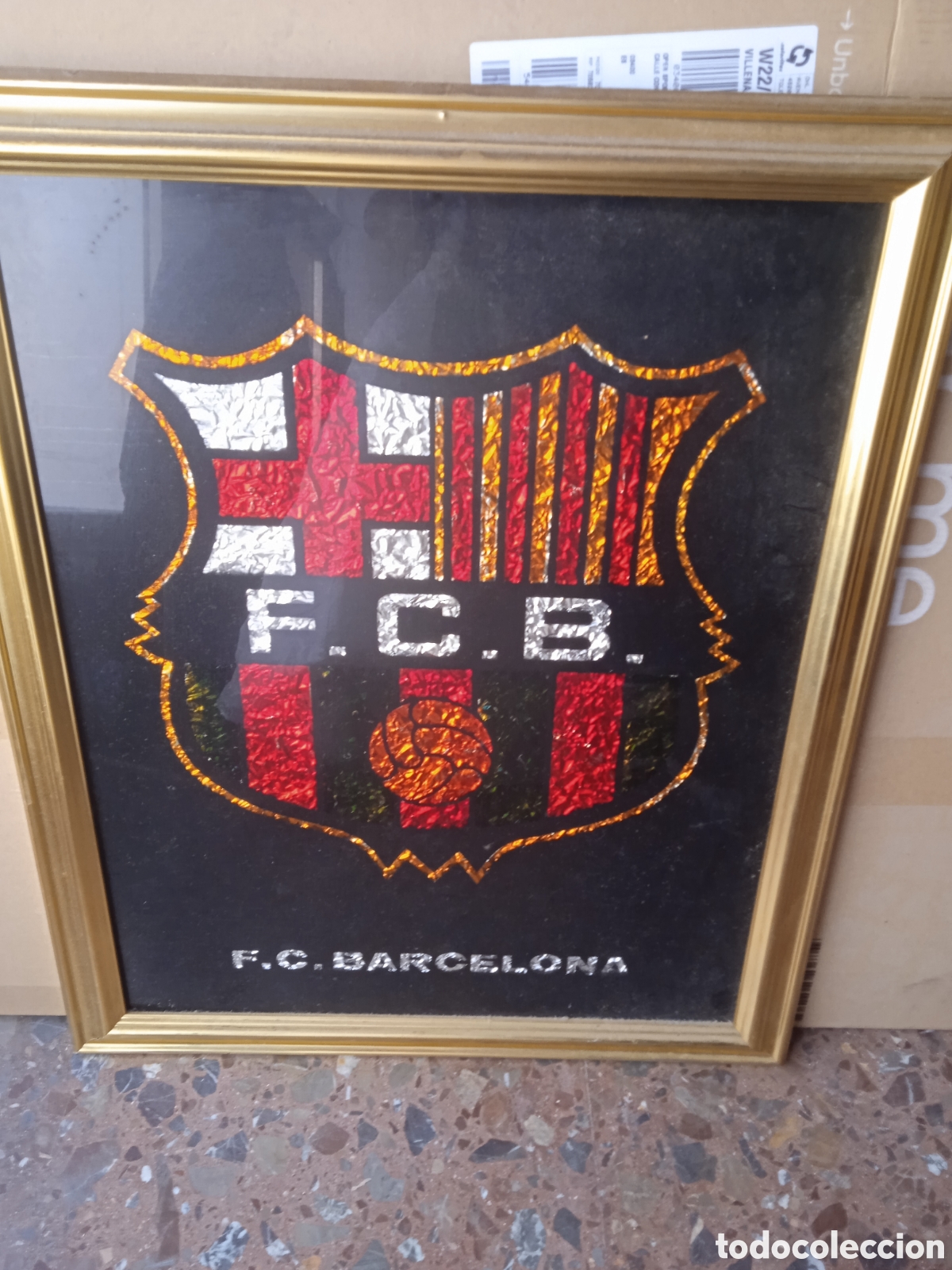 Coleccionismo deportivo: Cuadro del barcelona - Foto 1