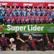 Coleccionismo deportivo: POSTER DESPLEGABLE BARCELONA BARÇA 98 99 1998 1999 SUPER LIDER