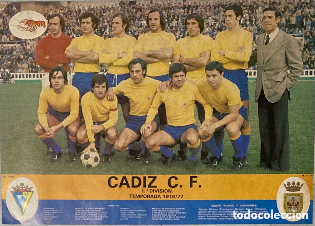 primera vez del ascenso del cádiz a primera div - Acquista Manifesti e  poster di calcio antichi su todocoleccion