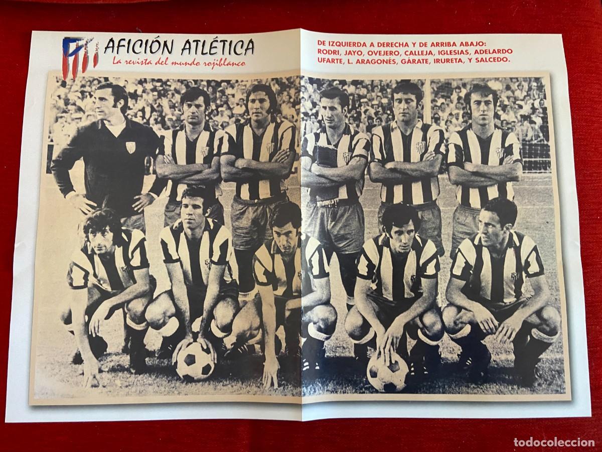 Collectionnisme sportif: DOBLE POSTER ATLETICO MADRID ALINEACION ONCE ATLETICO MADRID MONO BURGOS