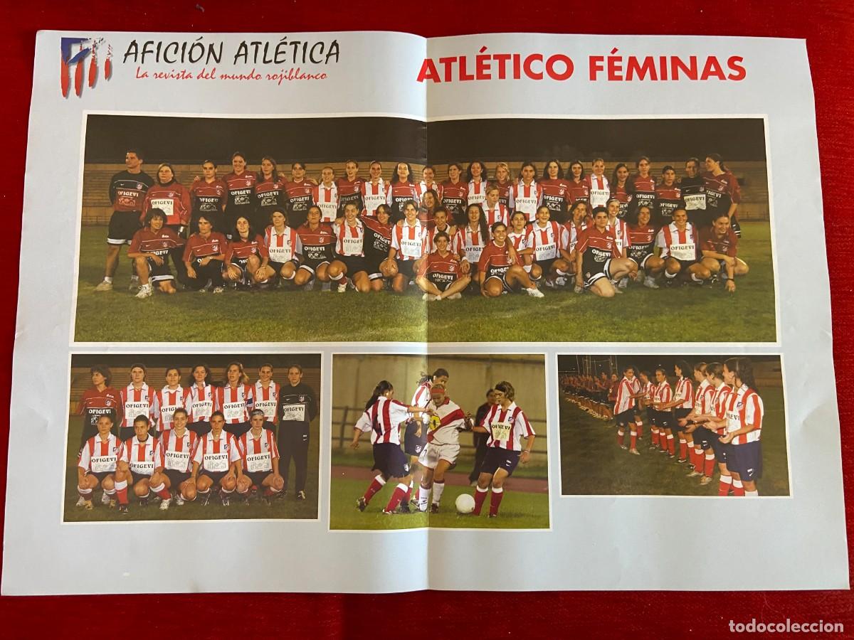 Collectionnisme sportif: DOBLE POSTER ATLETICO MADRID PLANTILLA ATLETICO FEMINAS FEMENINO MIGUEL ENRIQUE COLLAR 1956 1957