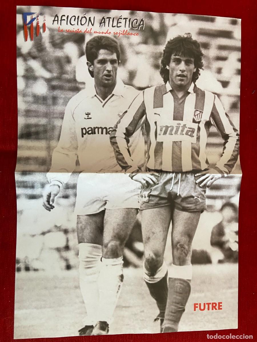 Collectionnisme sportif: DOBLE POSTER ATLETICO MADRID TOMAS RE&Ntilde;ONES PAOLO FUTRE CHENDO REAL MADRID