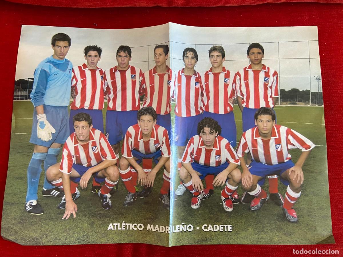 Collectionnisme sportif: DOBLE POSTER ATLETICO MADRID MUSAMPA Y PLANTILLA ATLETICO MADRILE&Ntilde;O CADETE