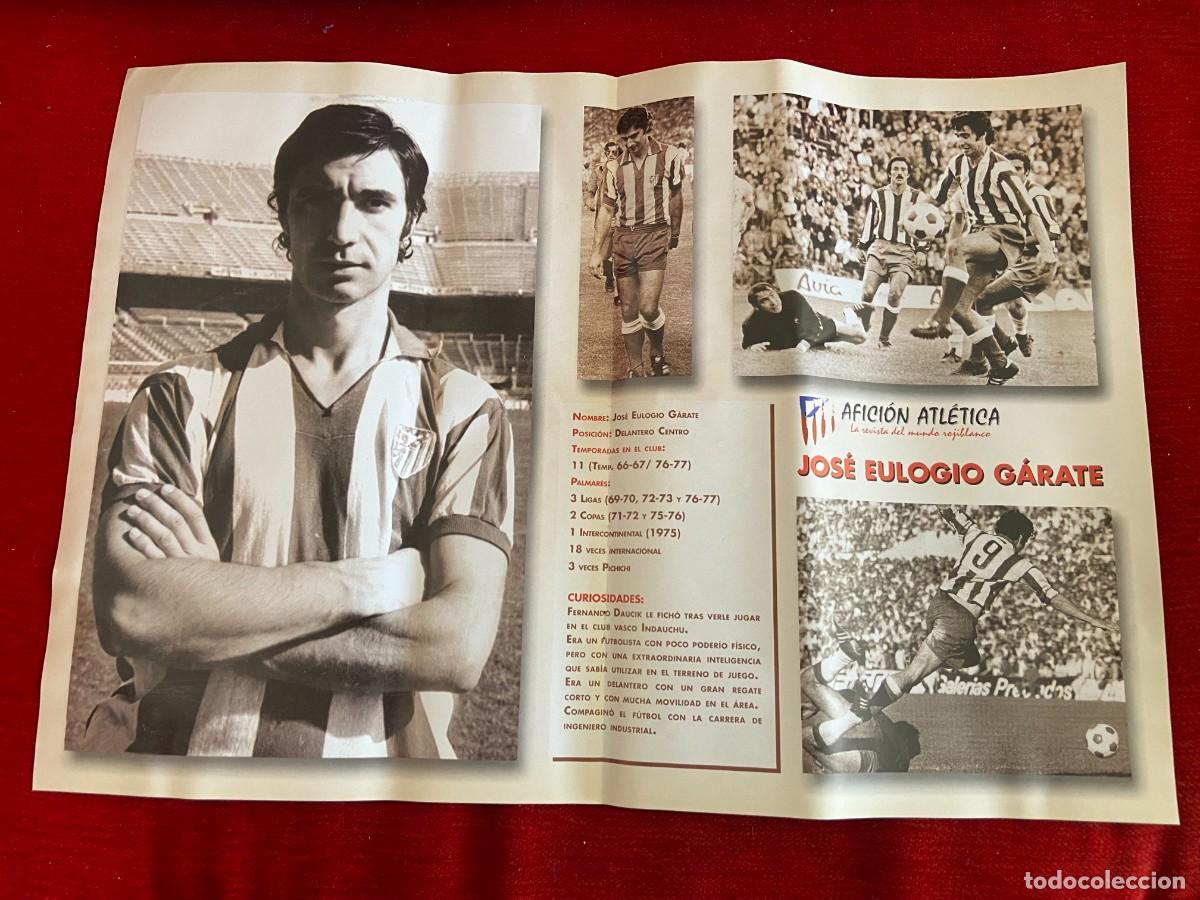 Collectionnisme sportif: DOBLE POSTER ATLETICO MADRID JOSE EULOGIO GARATE Y COSMIN CONTRA