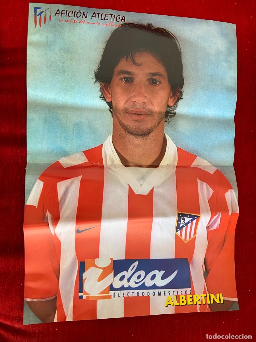 Collectionnisme sportif: DOBLE POSTER ATLETICO MADRID ALBERTINI Y SANTI DENIA