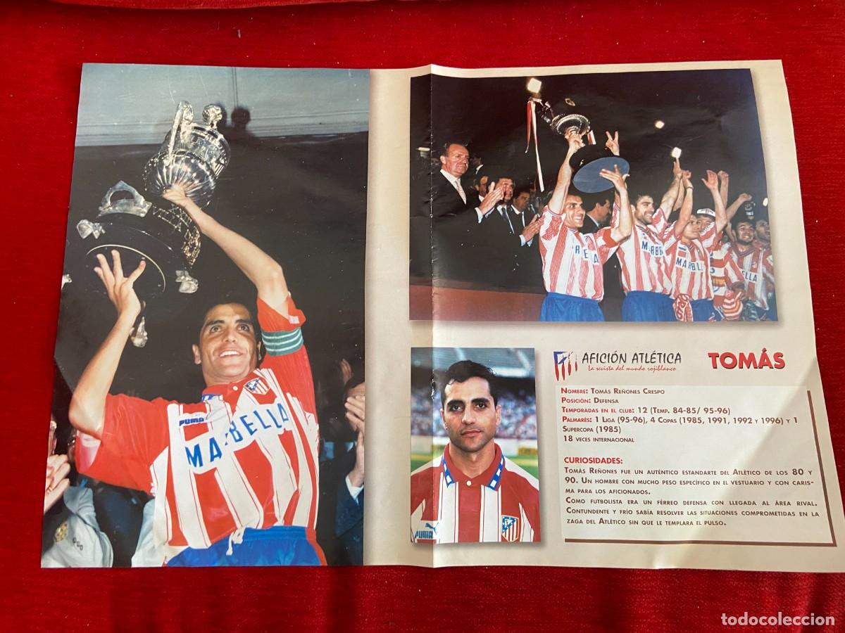 Collectionnisme sportif: DOBLE POSTER ATLETICO MADRID LUIS GARCIA Y TOMAS RE&Ntilde;ONES CAMPEONES