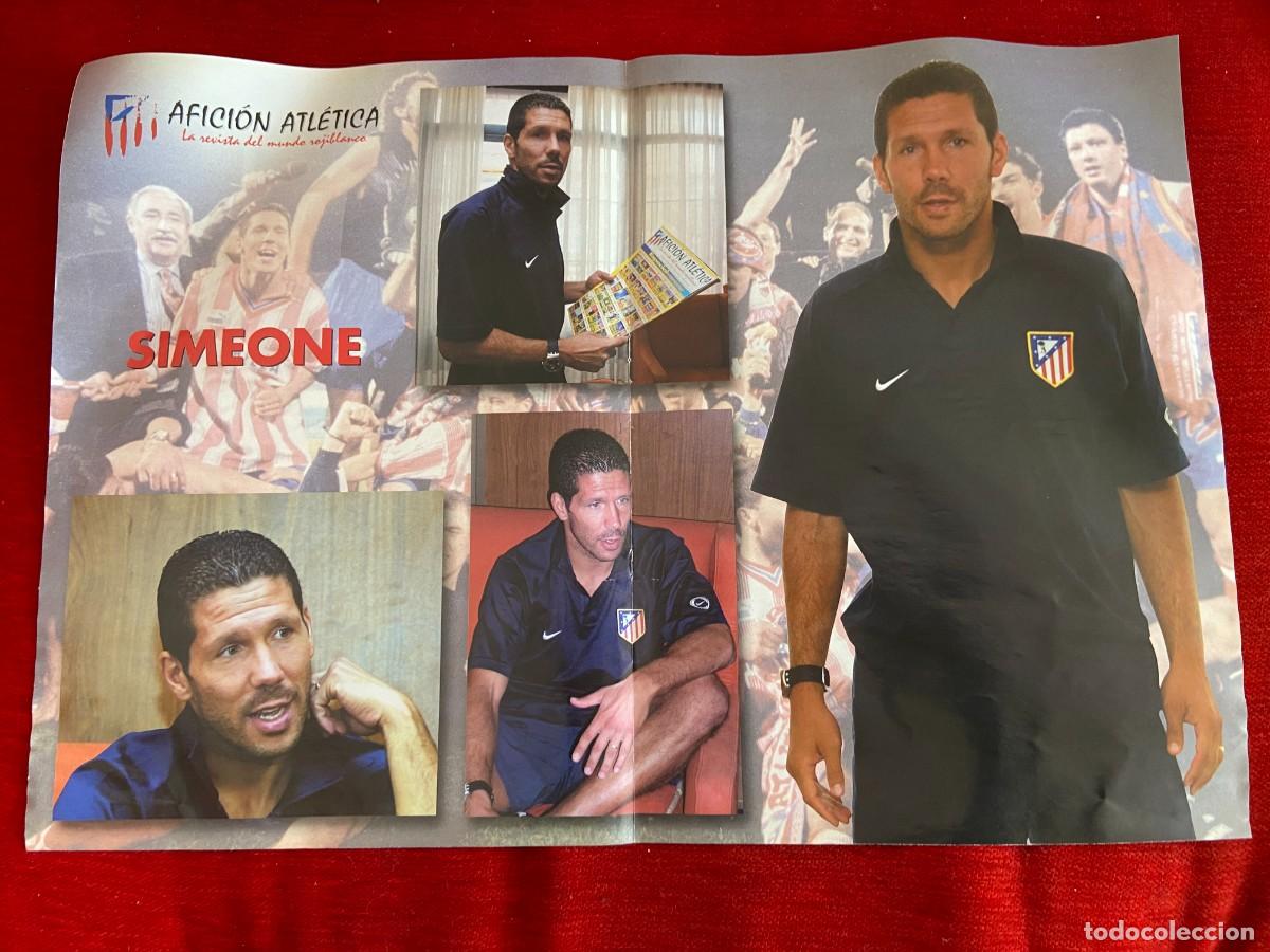 Collectionnisme sportif: DOBLE POSTER ATLETICO MADRID CHOLO SIMEONE Y PACHECO