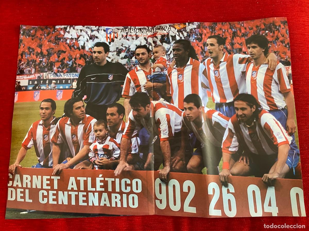 Collectionnisme sportif: DOBLE POSTER ATLETICO MADRID RAMIRO Y ONCE ALINEACION