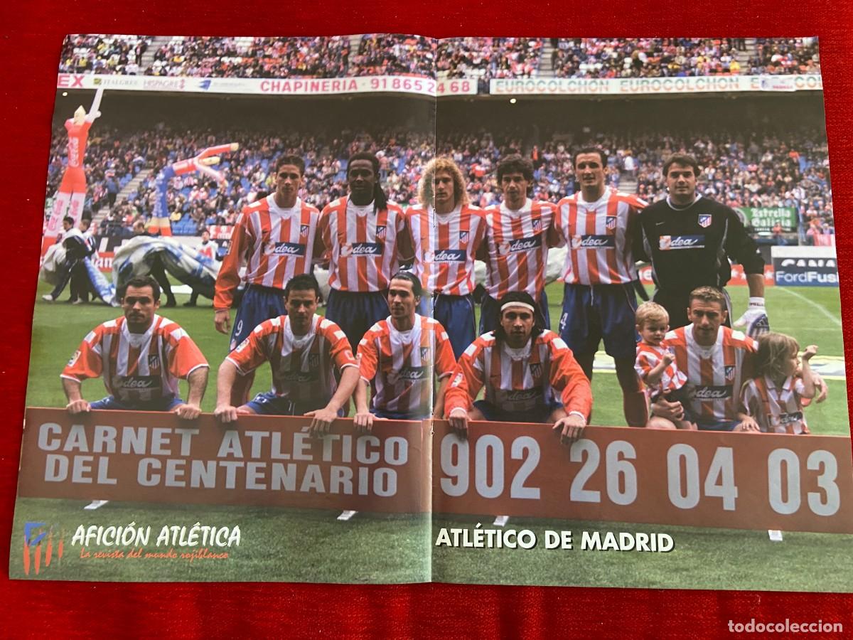 Collectionnisme sportif: DOBLE POSTER ATLETICO MADRID ONCE ALINEACION FERNANDO TORRES Y SALCEDO