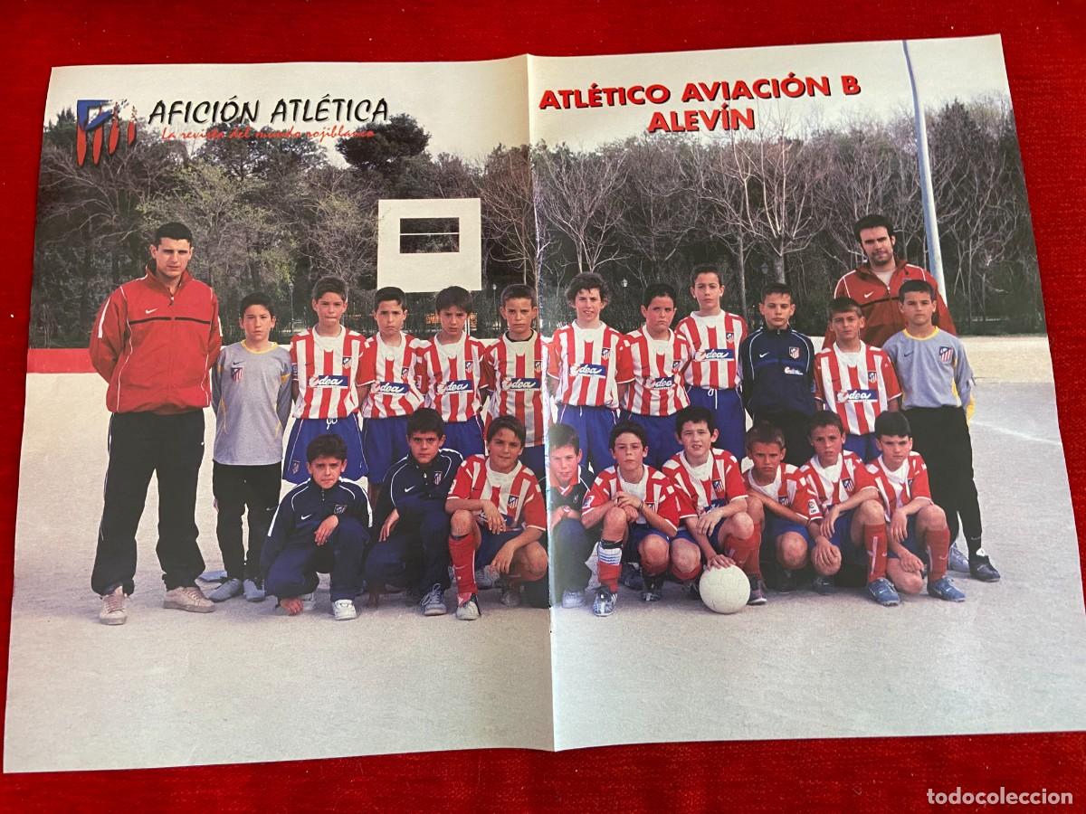 Collectionnisme sportif: DOBLE POSTER ATLETICO MADRID COSMIN CONTRA Y PLANTILLA ATLETICO AVIACION B ALEVIN