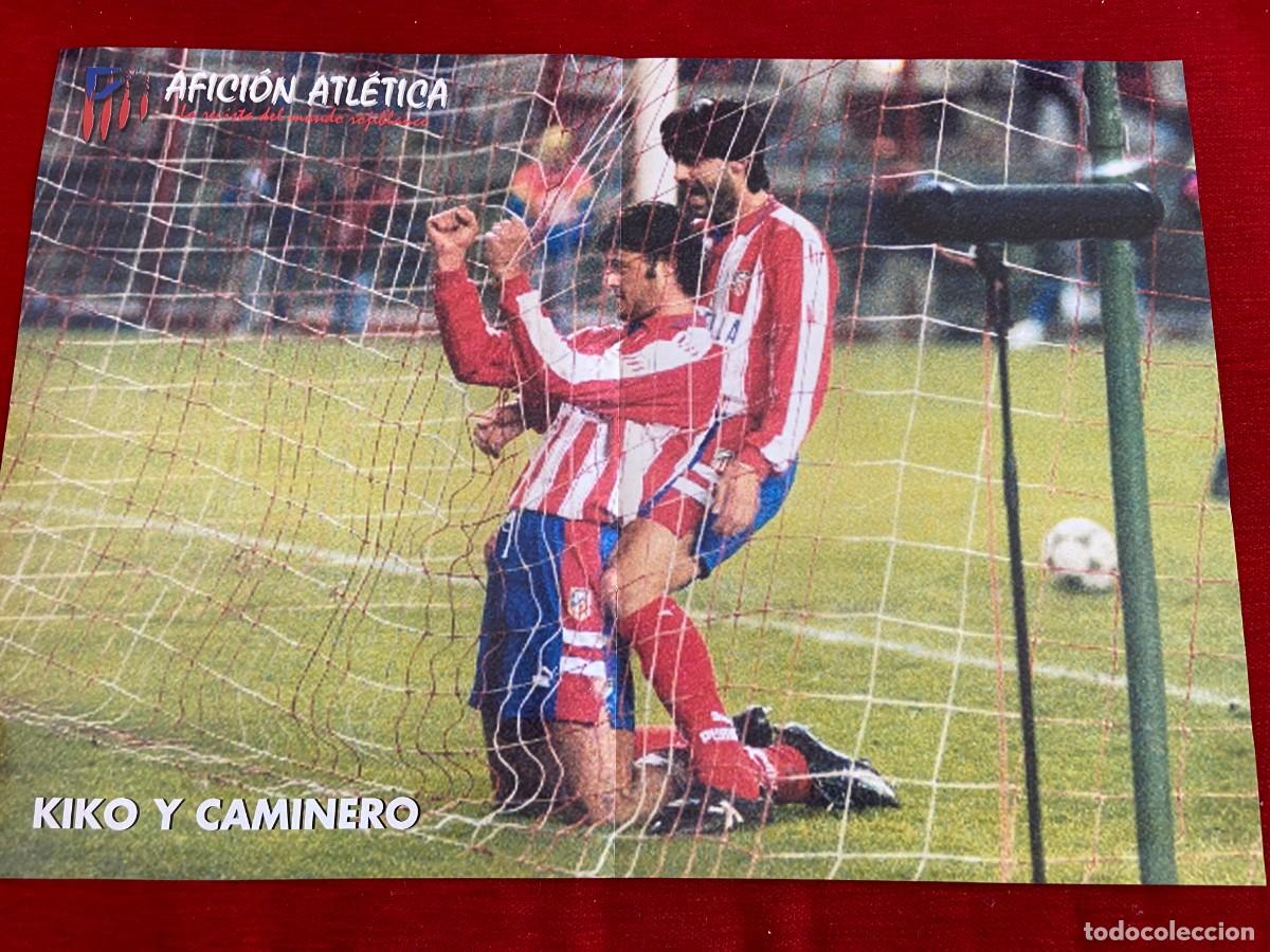 Collectionnisme sportif: DOBLE POSTER ATLETICO MADRID KIKO NARVAEZ CAMINERO Y JAVI MORENO