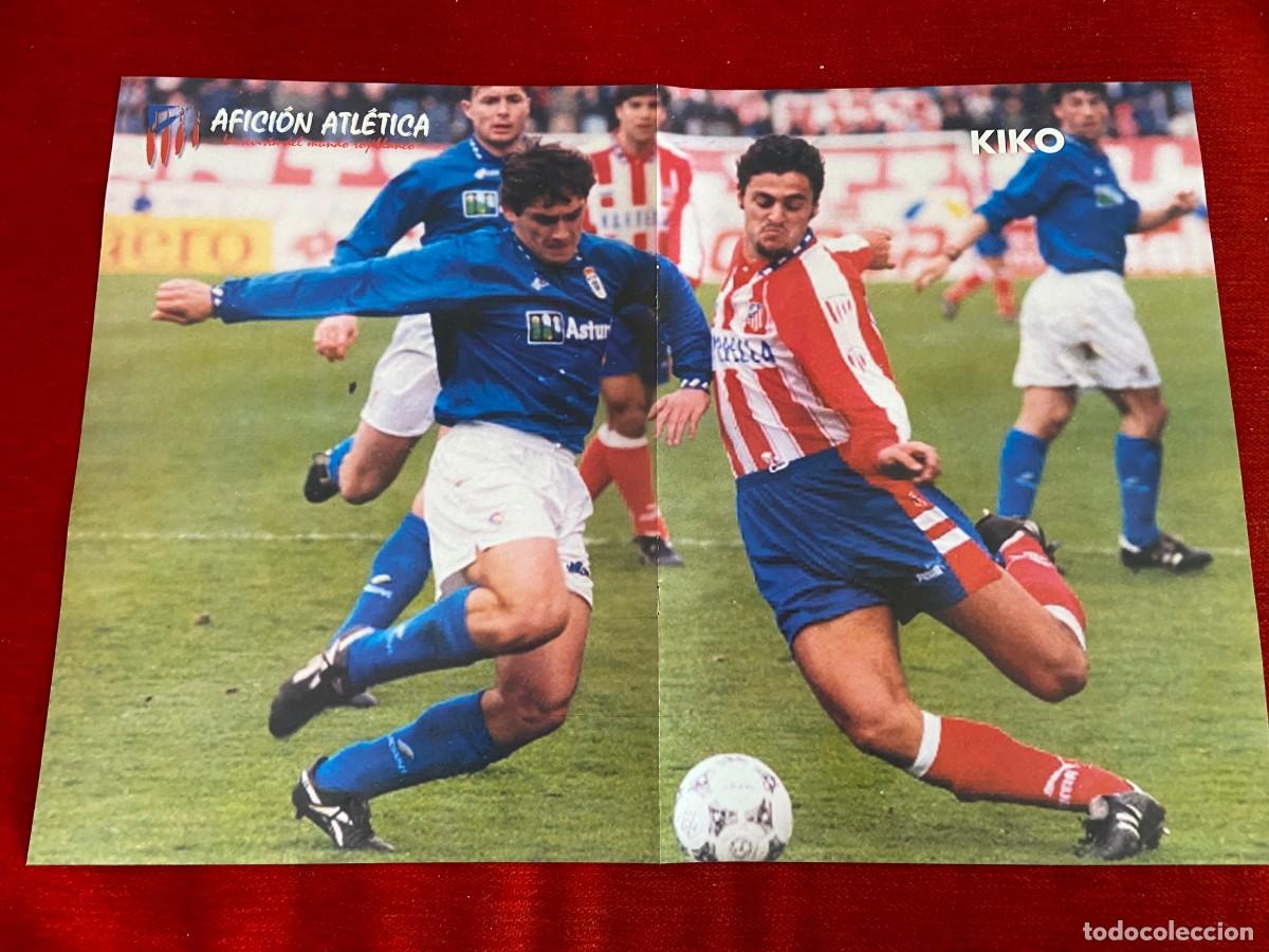 Collectionnisme sportif: DOBLE POSTER ATLETICO MADRID DIEGO ALONSO Y KIKO NARVAEZ REAL OVIEDO