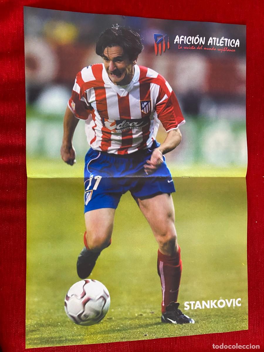 Collectionnisme sportif: DOBLE POSTER ATLETICO MADRID STANKOVIC Y CALENDARIO DE LA LIGA 1963 1964 REAL MADRID