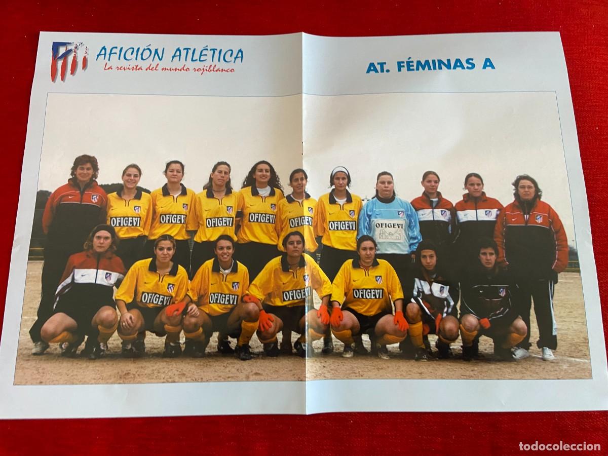 Collectionnisme sportif: DOBLE POSTER ATLETICO MADRID GARCIA CALVO Y PLANTILLA FEMINAS FEMENINO A