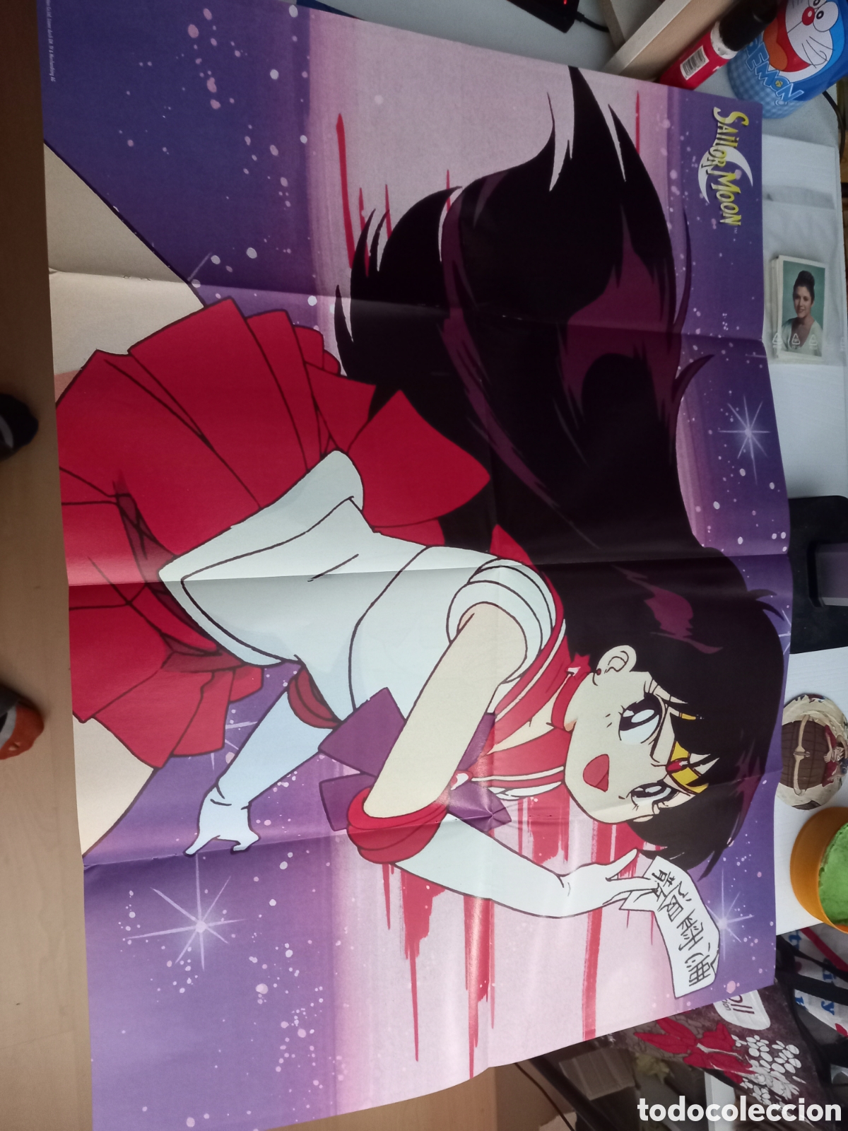 Coleccionismo deportivo: sailor moon enorme poster guerrero marte mars