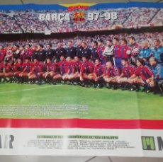 Coleccionismo deportivo: GRAN POSTER F. C. BARCELONA TEMPORADA 97-98 MIDE 89X60 CM. Lote 402253474