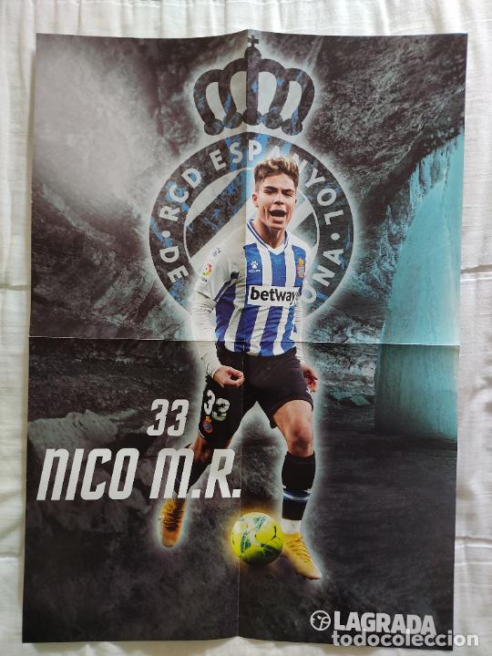 Collectionnisme sportif: SUPER POSTER CARTEL ESPANYOL NICO MELAMED LIGA FUTBOL DIARIO LA GRADA, MIDE 42 X 59,5 CM
