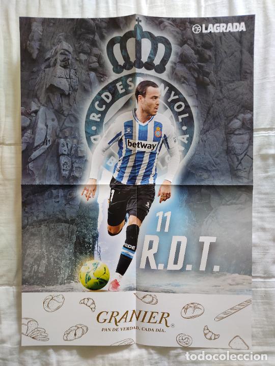 Collectionnisme sportif: SUPER POSTER CARTEL ESPANYOL RDT RAUL DE TOMAS LIGA FUTBOL DIARIO LA GRADA, MIDE 42 X 59,5 CM