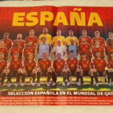 Coleccionismo deportivo: -POSTER DE FUTBOL DE LA SELECCION DE ESPAÑA EN EL MUNDIAL QATAR 2022 ESPAÑA FIFA WORLD CUP