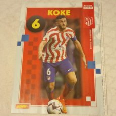 Coleccionismo deportivo: -POSTER DE FUTBOL DE KOKE ( AT.MADRID ) TEMPORADA 22-23