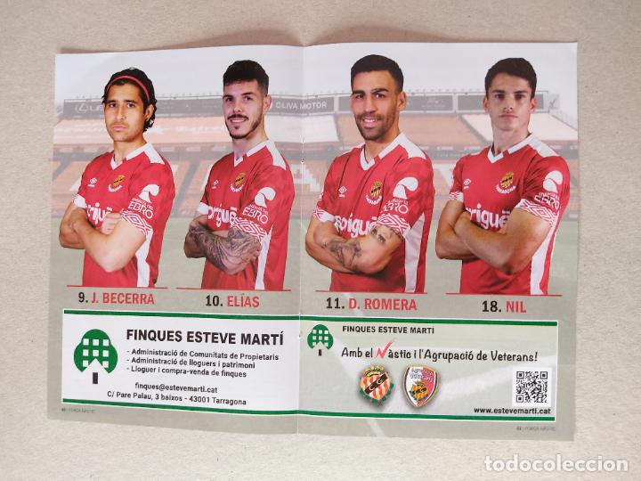 Collectionnisme sportif: POSTER JUGADORES GIMNASTIC TARRAGONA NASTIC CAMILO BECERRA ELIAS PEREZ DANI ROMERA NIL JIMENEZ