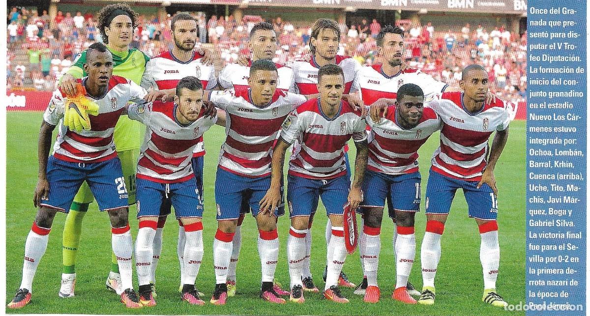 Collectionnisme sportif: GRANADA CF: Recorte de un equipo de la temporada 2016-17