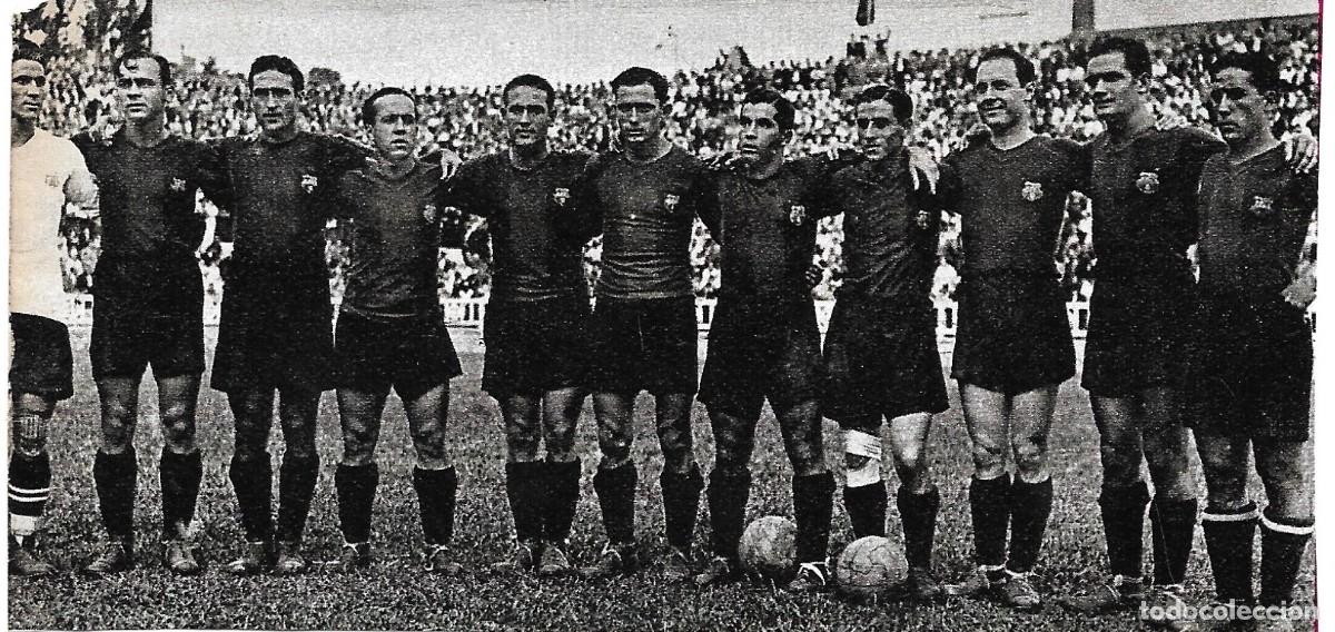 Collectionnisme sportif: BAR&Ccedil;A: Recorte de un equipo de los a&ntilde;os 1930