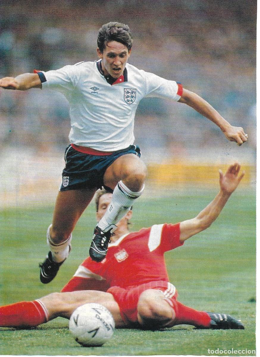 Collectionnisme sportif: SELECCION DE F&Uacute;TBOL DE INGLATERRA: Gran recorte de Gary LINEKER. 1990