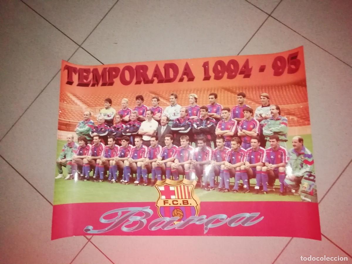 Colecionismo desportivo: Poster FC Barcelona temporada 94/95 mide 69x48 cms