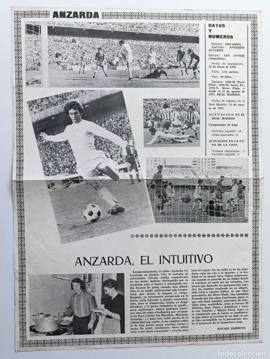 Coleccionismo deportivo: REAL MADRID - POSTER DE ANZARDA - Foto 2