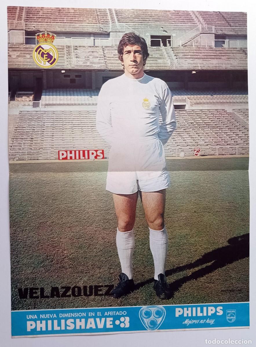 Coleccionismo deportivo: REAL MADRID - POSTER DE VEL&Aacute;ZQUEZ - Foto 1