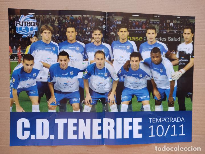 Collectionnisme sportif: POSTER 2 PAGINAS EQUIPO TENERIFE TEMPORADA 10-11 LIGA FUTBOL 2010-2011 REVISTA FUTBOL TETE