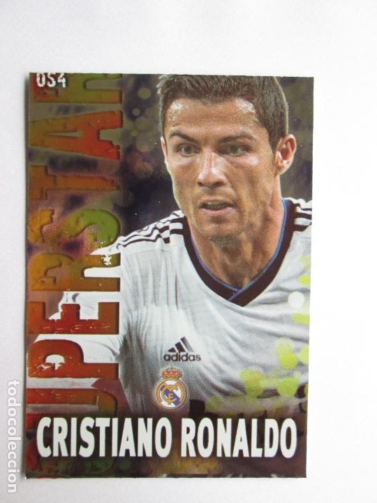 Collectionnisme sportif: #54 RONALDO REAL MADRID SUPERSTAR BRILLO LISO 13 14 MUNDICROMO LIGA 2013 2014