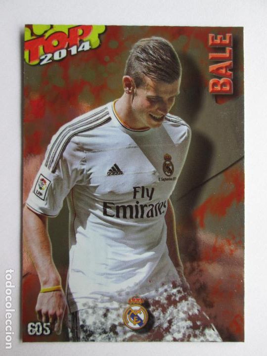 Collectionnisme sportif: #605 BALE REAL MADRID TOP ROJO BRILLO LISO 13 14 MUNDICROMO LIGA 2013 2014