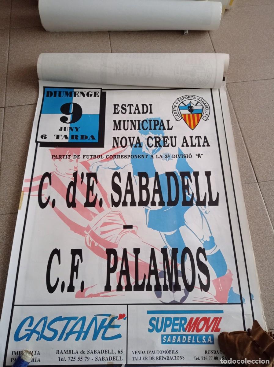 Colecionismo desportivo: Póster partido Sabadell /Palamos2 division