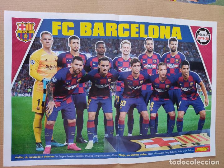 Collectionnisme sportif: BARCELONA BAR&Ccedil;A EQUIPO 19-20 P&Oacute;STER 2 P&Aacute;G REVISTA JUG&Oacute;N 2019-2020 + ANGEL GETAFE MARC ROCA ESPANYOL