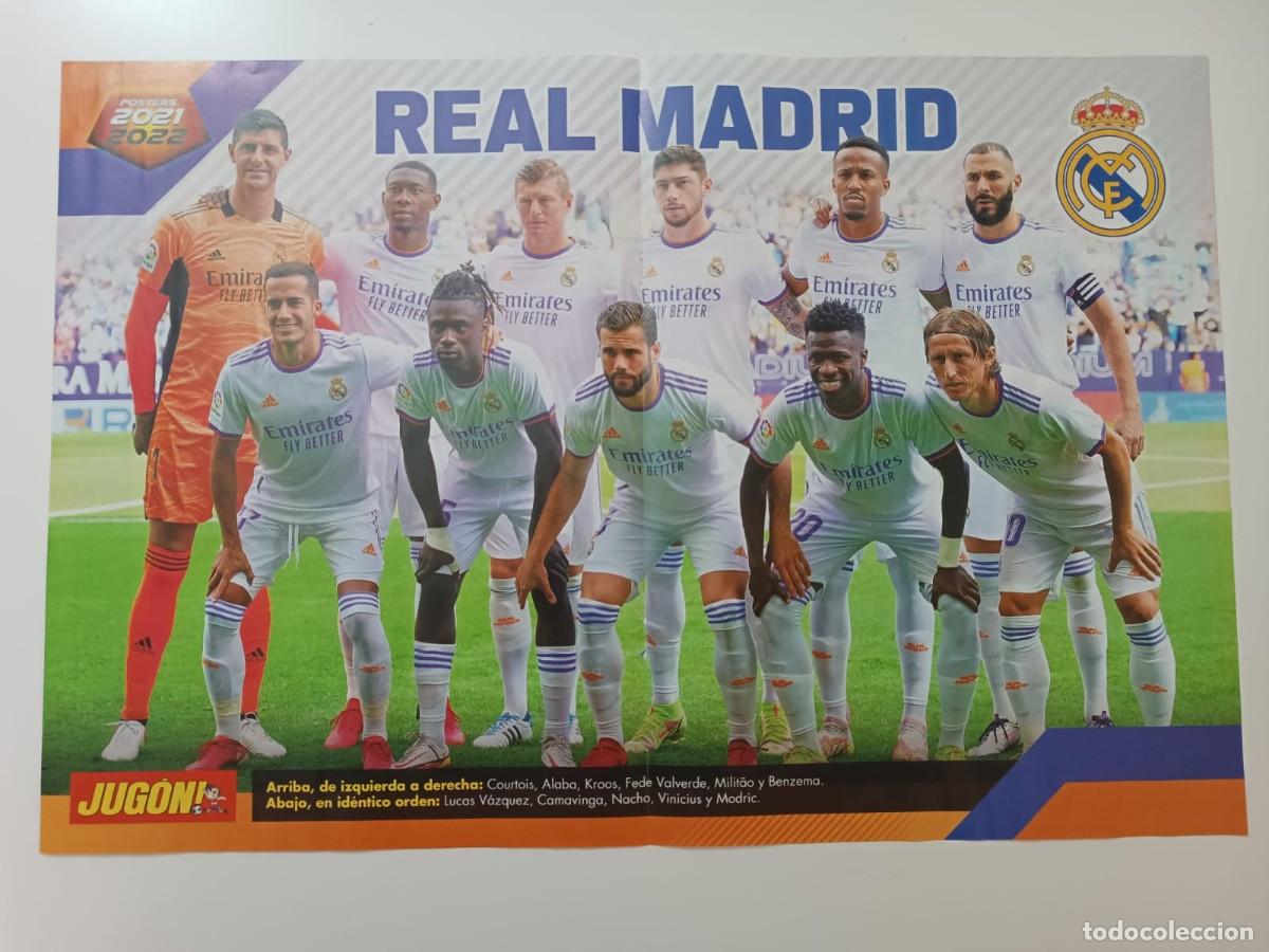 Sammelleidenschaft Sport: P&oacute;ster Real Madrid Liga 2021 2022 30x44 cm