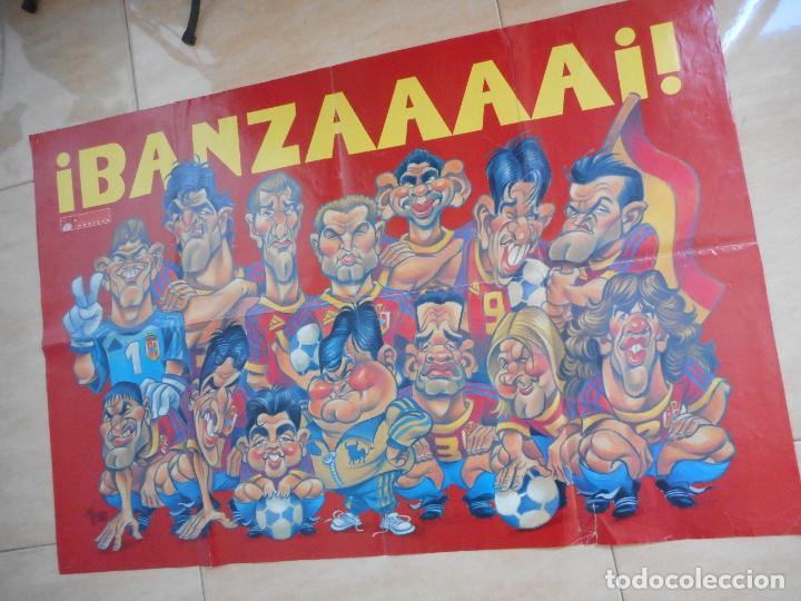 Sammelleidenschaft Sport: ANTIGUO CARTEL SELECCION DE FUTBOL EL JUEVES