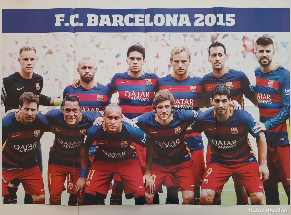 Sammelleidenschaft Sport: P&oacute;ster FC Barcelona 2015 56cm x 83cm