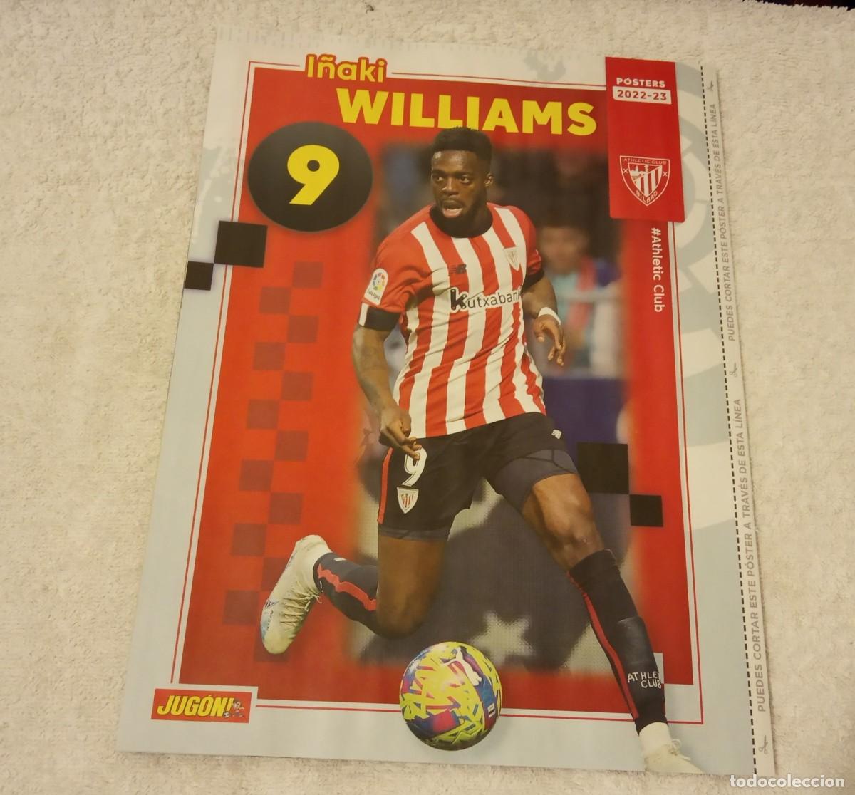 Collectionnisme sportif: -POSTER DE FUTBOL DE I&Ntilde;AKI WILLIAMS ( ATH.BILBAO ) TEMPORADA 22-23