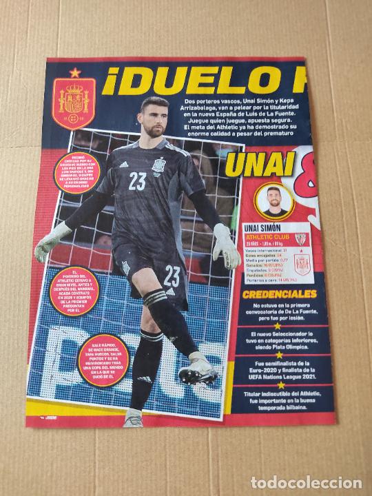 Sammelleidenschaft Sport: UNAI SIMON ESPA&Ntilde;A TIPO POSTER 1 PAG REVISTA JUGON + PAPU GOMEZ SEVILLA GUIDO RODRIGUEZ BETIS RULLI